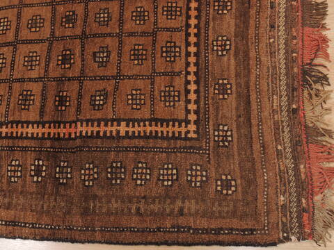 Baluch Brown Hand Knotted 310 X 70  Area Rug 100-110122 Image 4