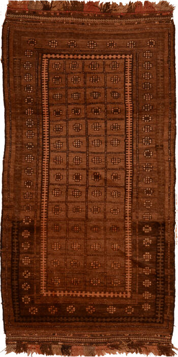 Baluch Brown Hand Knotted 310 X 70  Area Rug 100-110122 Image 0