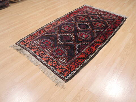 Baluch Brown Hand Knotted 38 X 67  Area Rug 100-110123 Image 2
