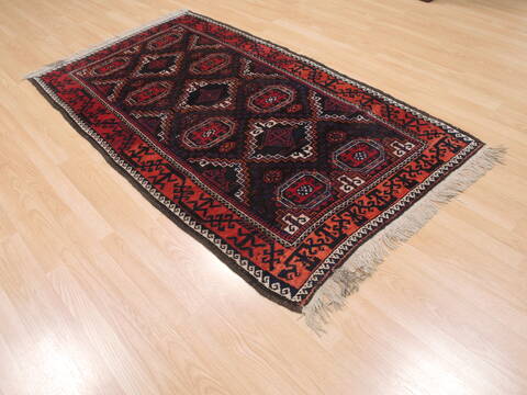 Baluch Brown Hand Knotted 38 X 67  Area Rug 100-110123 Image 3