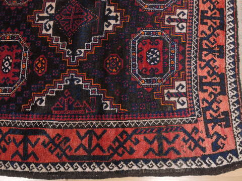 Baluch Brown Hand Knotted 38 X 67  Area Rug 100-110123 Image 6