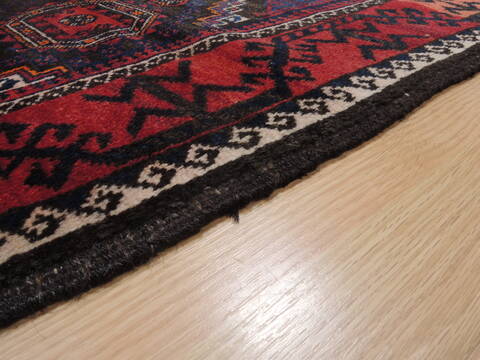 Baluch Brown Hand Knotted 38 X 67  Area Rug 100-110123 Image 7