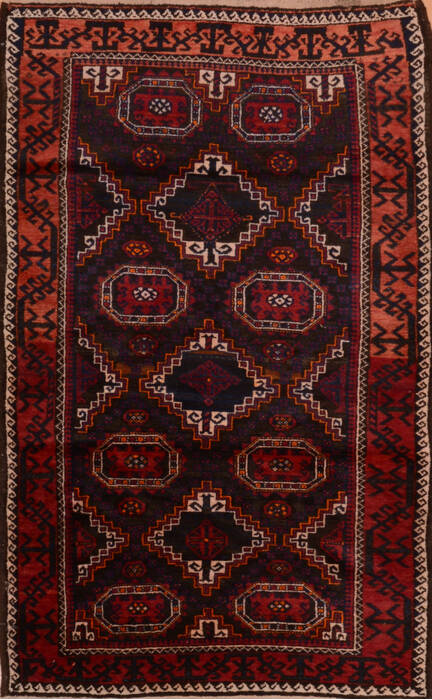Baluch Brown Hand Knotted 38 X 67  Area Rug 100-110123 Image 0
