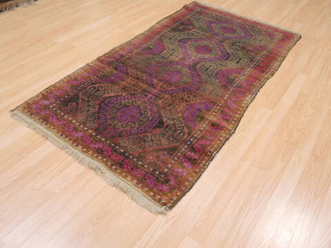 Baluch Green Hand Knotted 33 X 63  Area Rug 100-110125 Image 5