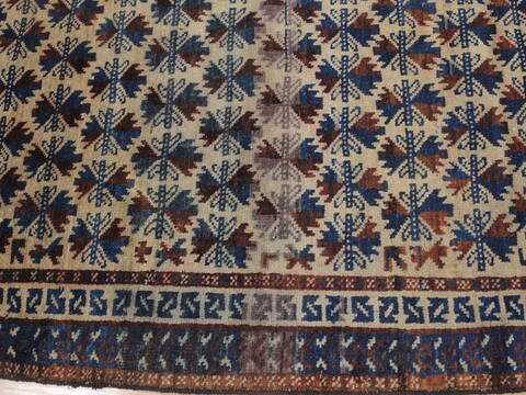 Baluch Beige Hand Knotted 31 X 64  Area Rug 100-110129 Image 4