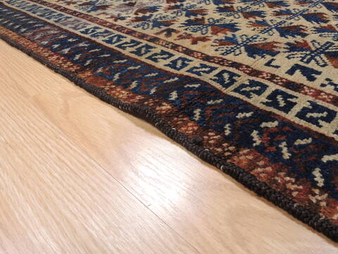 Baluch Beige Hand Knotted 31 X 64  Area Rug 100-110129 Image 8