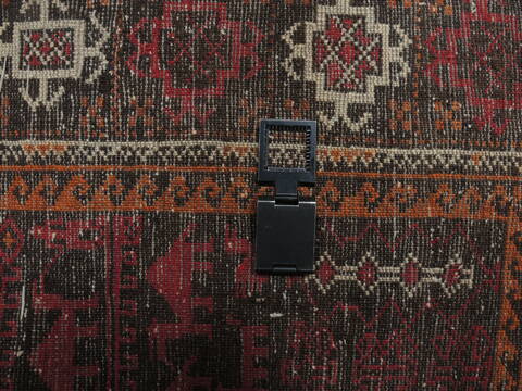 Baluch Brown Runner Hand Knotted 35 X 67  Area Rug 100-110134 Image 11