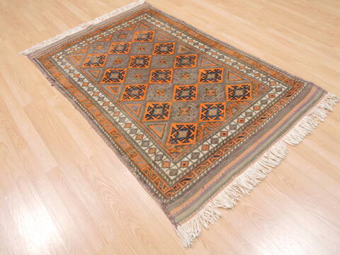 Baluch Blue Hand Knotted 32 X 47  Area Rug 100-110146 Image 3