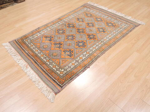 Baluch Blue Hand Knotted 32 X 47  Area Rug 100-110146 Image 6