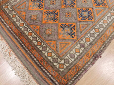 Baluch Blue Hand Knotted 32 X 47  Area Rug 100-110146 Image 7
