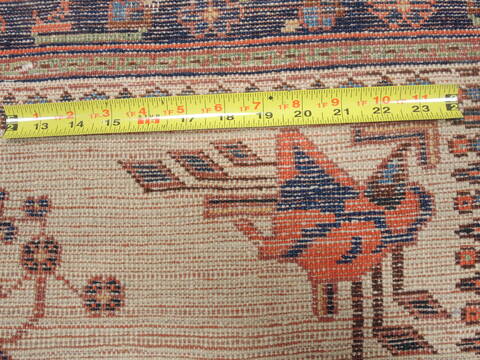 Afshar Beige Square Hand Knotted 39 X 43  Area Rug 100-110149 Image 10