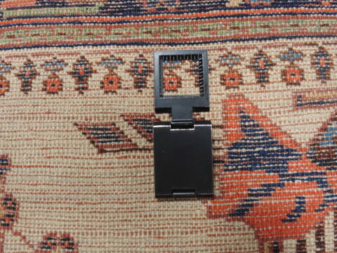 Afshar Beige Square Hand Knotted 39 X 43  Area Rug 100-110149 Image 11