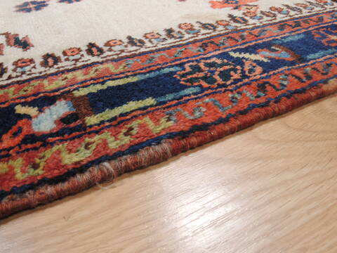 Afshar Beige Square Hand Knotted 39 X 43  Area Rug 100-110149 Image 8