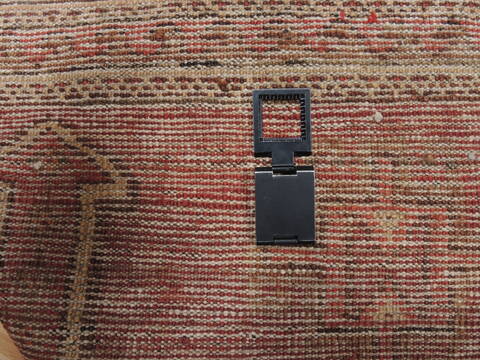 Baluch Orange Hand Knotted 36 X 61  Area Rug 100-110158 Image 10