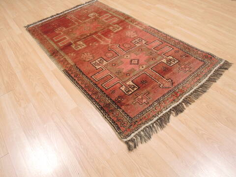 Baluch Orange Hand Knotted 36 X 61  Area Rug 100-110158 Image 3