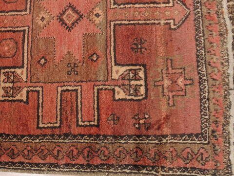 Baluch Orange Hand Knotted 36 X 61  Area Rug 100-110158 Image 4