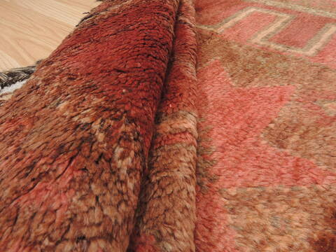Baluch Orange Hand Knotted 36 X 61  Area Rug 100-110158 Image 8