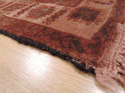 Baluch Beige Hand Knotted 37 X 68  Area Rug 100-110160 Image 9