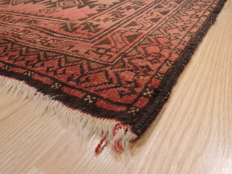Baluch Red Hand Knotted 41 X 65  Area Rug 100-110163 Image 7