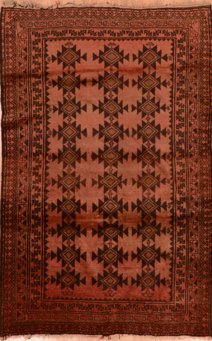 Baluch Red Hand Knotted 41 X 65  Area Rug 100-110163 Image 0