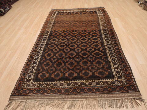 Baluch Red Hand Knotted 46 X 711  Area Rug 100-110165 Image 1
