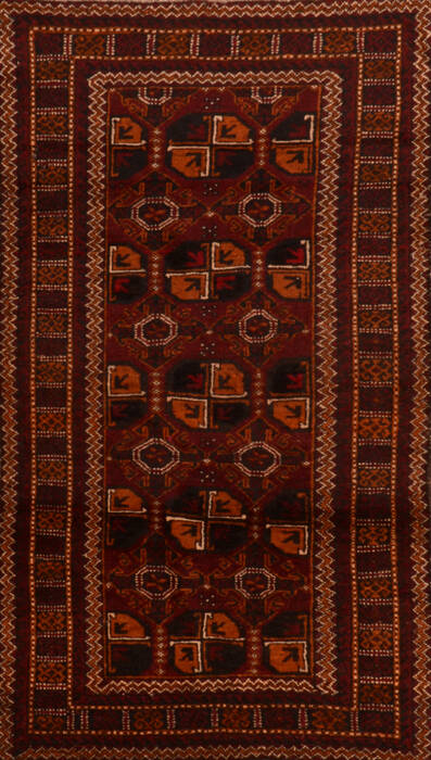 Baluch Red Hand Knotted 46 X 711  Area Rug 100-110165 Image 0