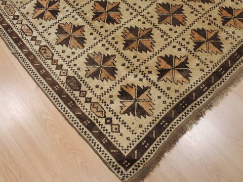 Baluch Beige Hand Knotted 44 X 74  Area Rug 100-110171 Image 4
