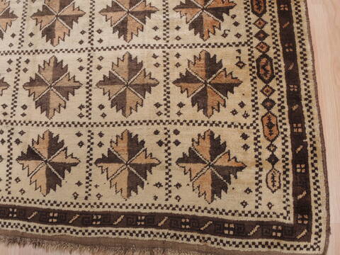 Baluch Beige Hand Knotted 44 X 74  Area Rug 100-110171 Image 5