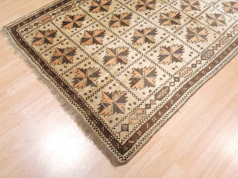 Baluch Beige Hand Knotted 44 X 74  Area Rug 100-110171 Image 6