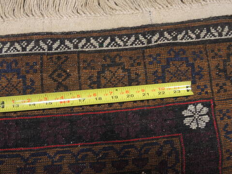 Baluch Brown Hand Knotted 38 X 64  Area Rug 100-110174 Image 11