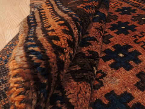 Baluch Brown Hand Knotted 39 X 57  Area Rug 100-110182 Image 10