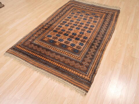 Baluch Brown Hand Knotted 39 X 57  Area Rug 100-110182 Image 1