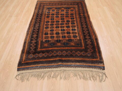 Baluch Brown Hand Knotted 39 X 57  Area Rug 100-110182 Image 2
