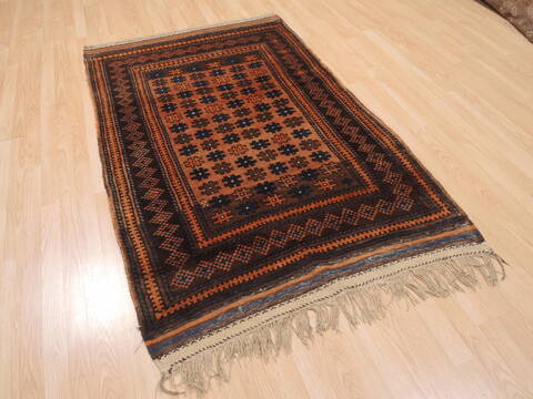 Baluch Brown Hand Knotted 39 X 57  Area Rug 100-110182 Image 4