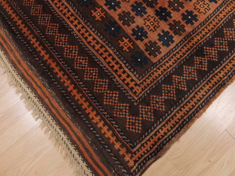 Baluch Brown Hand Knotted 39 X 57  Area Rug 100-110182 Image 8