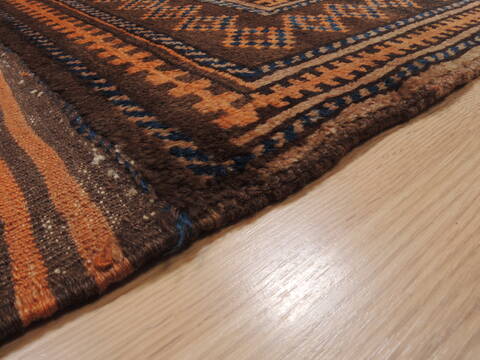 Baluch Brown Hand Knotted 39 X 57  Area Rug 100-110182 Image 9
