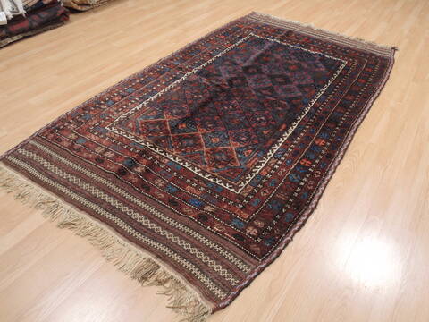Baluch Brown Hand Knotted 43 X 82  Area Rug 100-110185 Image 1