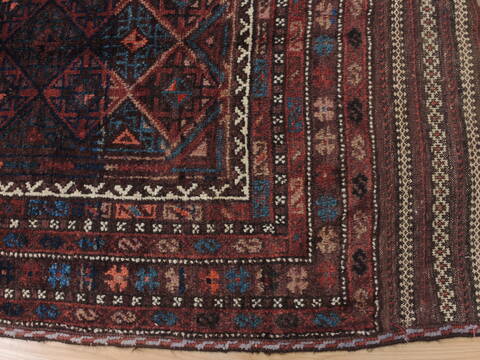 Baluch Brown Hand Knotted 43 X 82  Area Rug 100-110185 Image 4