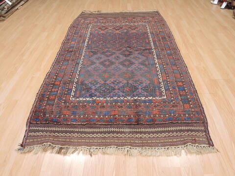 Baluch Brown Hand Knotted 43 X 82  Area Rug 100-110185 Image 5
