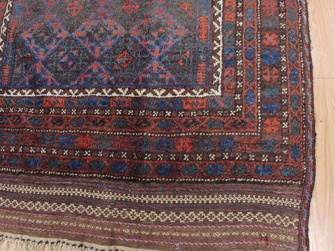 Baluch Brown Hand Knotted 43 X 82  Area Rug 100-110185 Image 6