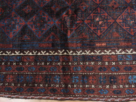 Baluch Brown Hand Knotted 43 X 82  Area Rug 100-110185 Image 8