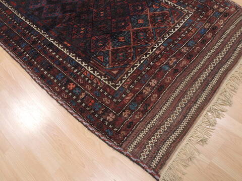 Baluch Brown Hand Knotted 43 X 82  Area Rug 100-110185 Image 9