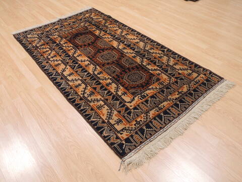 Baluch Brown Hand Knotted 39 X 66  Area Rug 100-110189 Image 3
