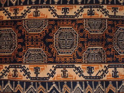 Baluch Brown Hand Knotted 39 X 66  Area Rug 100-110189 Image 6