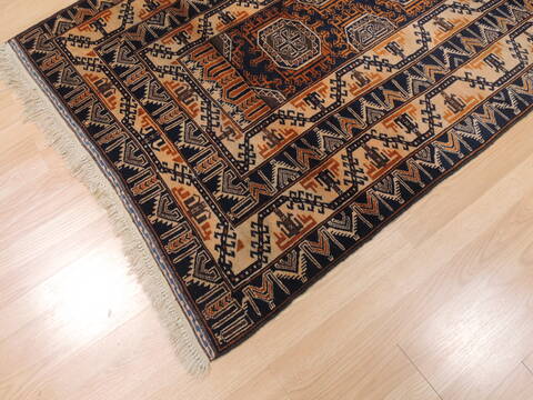 Baluch Brown Hand Knotted 39 X 66  Area Rug 100-110189 Image 7