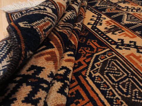 Baluch Brown Hand Knotted 39 X 66  Area Rug 100-110189 Image 9