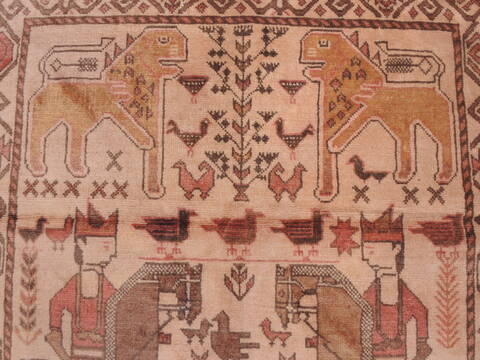 Baluch Beige Hand Knotted 33 X 60  Area Rug 100-110190 Image 13