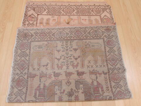 Baluch Beige Hand Knotted 33 X 60  Area Rug 100-110190 Image 5