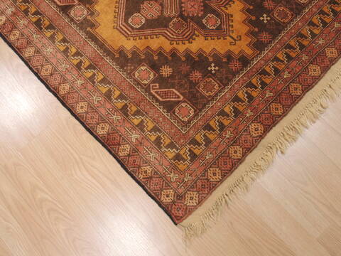 Baluch Yellow Hand Knotted 35 X 59  Area Rug 100-110195 Image 10