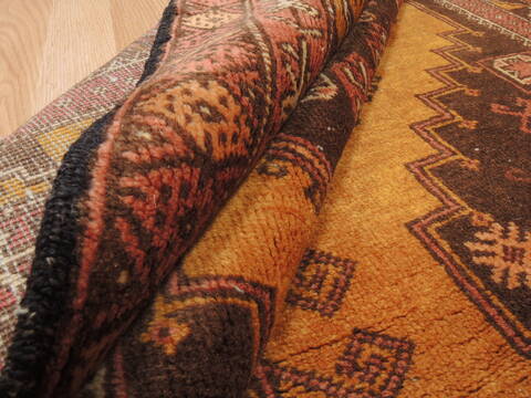 Baluch Yellow Hand Knotted 35 X 59  Area Rug 100-110195 Image 4